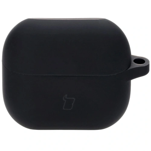 Silikonowe etui z karabińczykiem Bizon Case Headphone Silicone do Samsung Galaxy Buds 3 / 3 Pro czarne