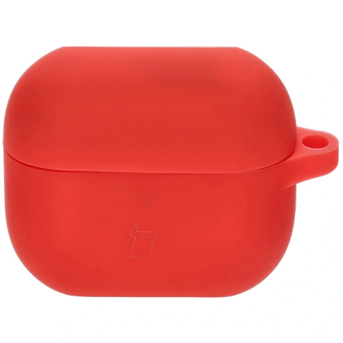 Silikonowe etui z karabińczykiem Bizon Case Headphone Silicone do Samsung Galaxy Buds 3 / 3 Pro czerwone