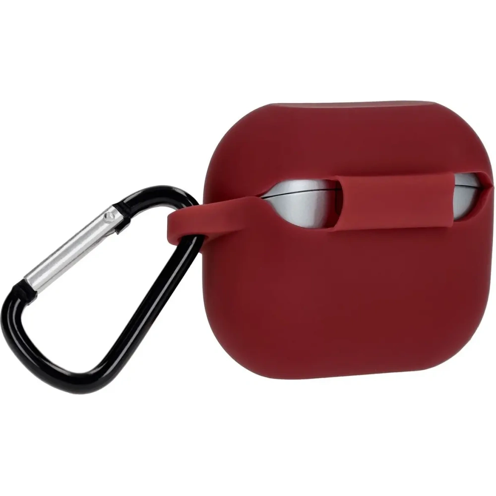 Hurtownia GSM - Silikonowe etui z karabińczykiem Bizon Case Headphone Silicone do Samsung Galaxy Buds 3 / 3 Pro burgundowe - BIZ8019 - {ean13} - Hurt