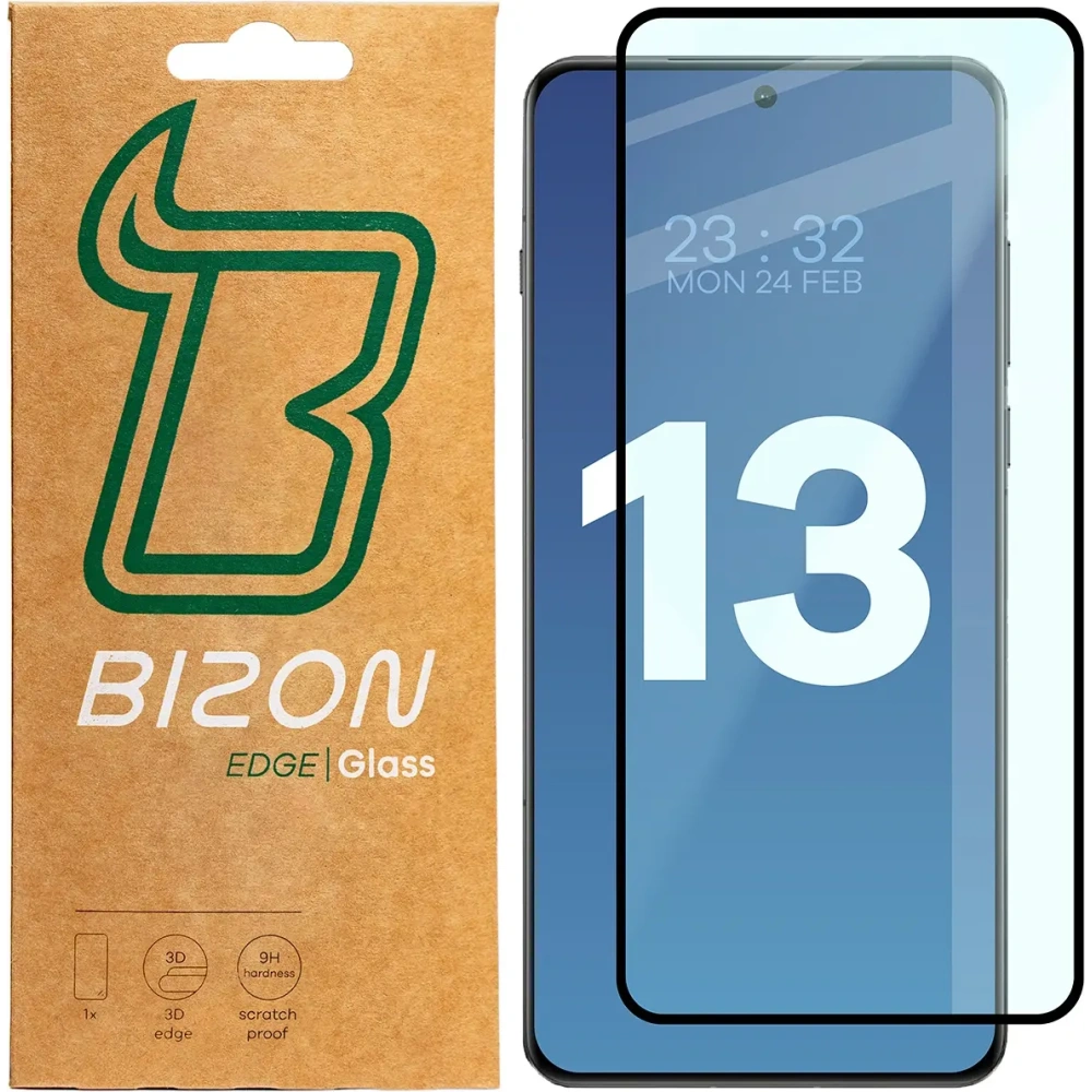 Hurtownia GSM - Bizon Glass Edge 3D OnePlus 13 cadru negru - BIZ8022 - {ean13} - Hurt