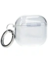 Hurtownia GSM - Elastyczne etui z karabińczykiem Bizon Case Headphone Clear do Apple AirPods 4 przezroczysto-brokatowe - BIZ8024 - {ean13} - Hurt
