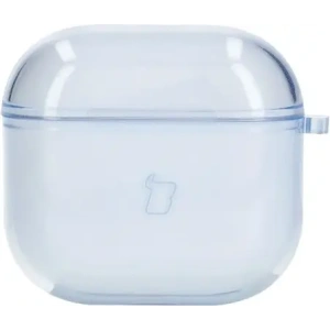 Hurtownia GSM - Elastické pouzdro s karabinou Bizon Case Headphone Clear pro Apple AirPods 4 průhledně-modré - BIZ8030 - {ean13} - Hurt