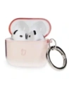 Bizon Case Căști Clear Apple AirPods 4 roz-transparent