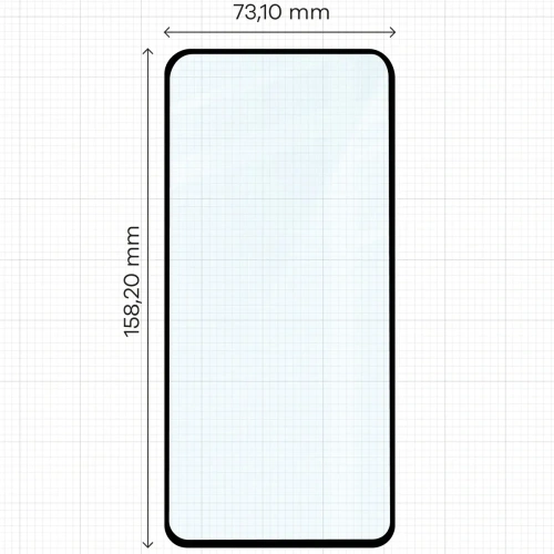 Szkło hartowane Bizon Glass Edge 3D do Oppo Find X8 Pro czarna ramka