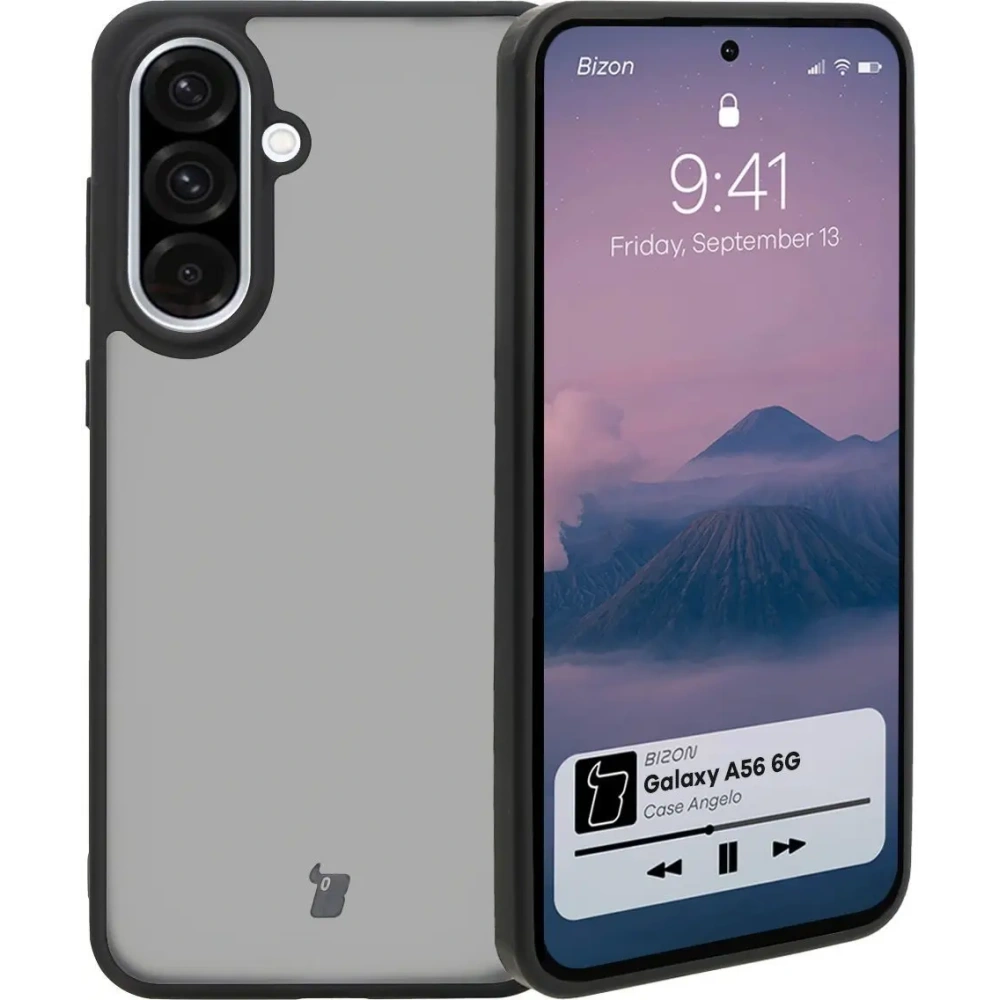 Hurtownia GSM - Bizon Case Angelo Samsung Galaxy A56 5G füstös fekete kerettel - BIZ8033 - {ean13} - Hurt