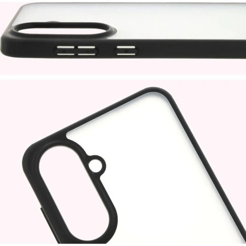 Etui Bizon Case Angelo do Samsung Galaxy A56 5G przydymione z czarną ramką