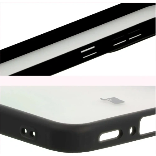 Etui Bizon Case Angelo do Samsung Galaxy A56 5G przydymione z czarną ramką