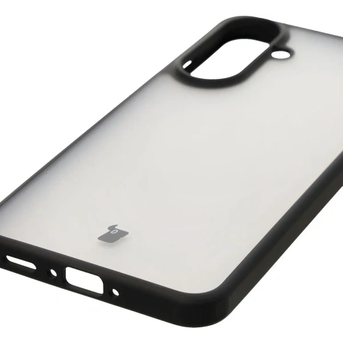 Etui Bizon Case Angelo do Samsung Galaxy A56 5G przydymione z czarną ramką