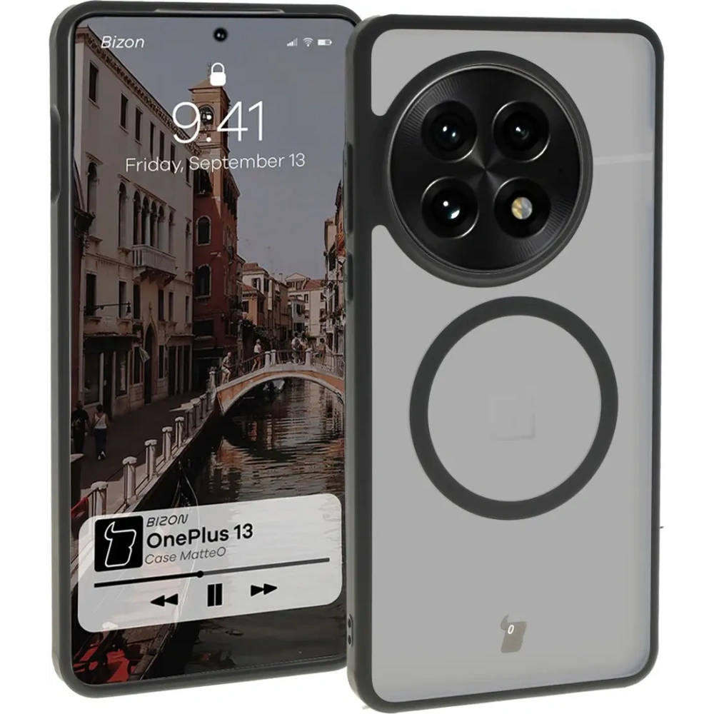 Hurtownia GSM - Bizon Case MatteO OnePlus 13 áttetsző fekete kerettel - BIZ8035 - {ean13} - Hurt