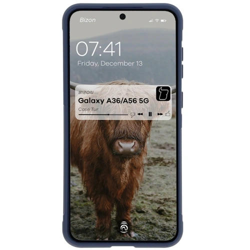 Pancerne etui Bizon Case Tur do Samsung Galaxy A36 5G / A56 5G granatowe