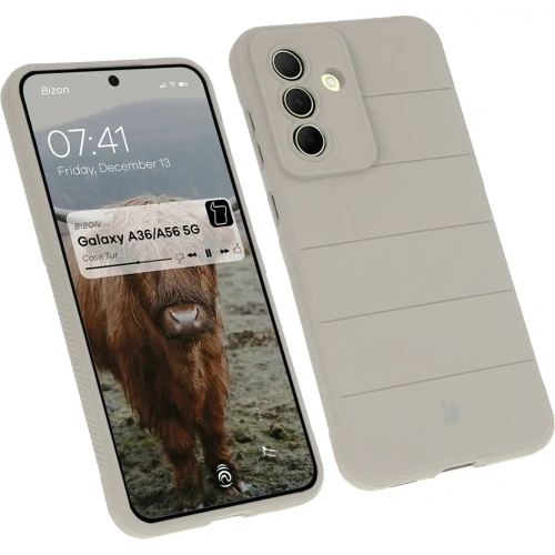 Pancerne etui Bizon Case Tur do Samsung Galaxy A36 5G / A56 5G jasnoszare