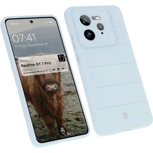 Pancerne etui Bizon Case Tur do Realme GT 7 Pro jasnoniebieskie