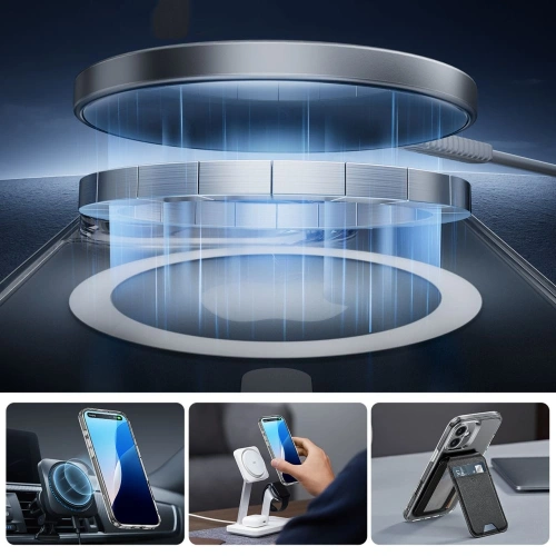 Etui + szkło ESR Classic Pro Set Halolock MagSafe Apple iPhone 16 Clear