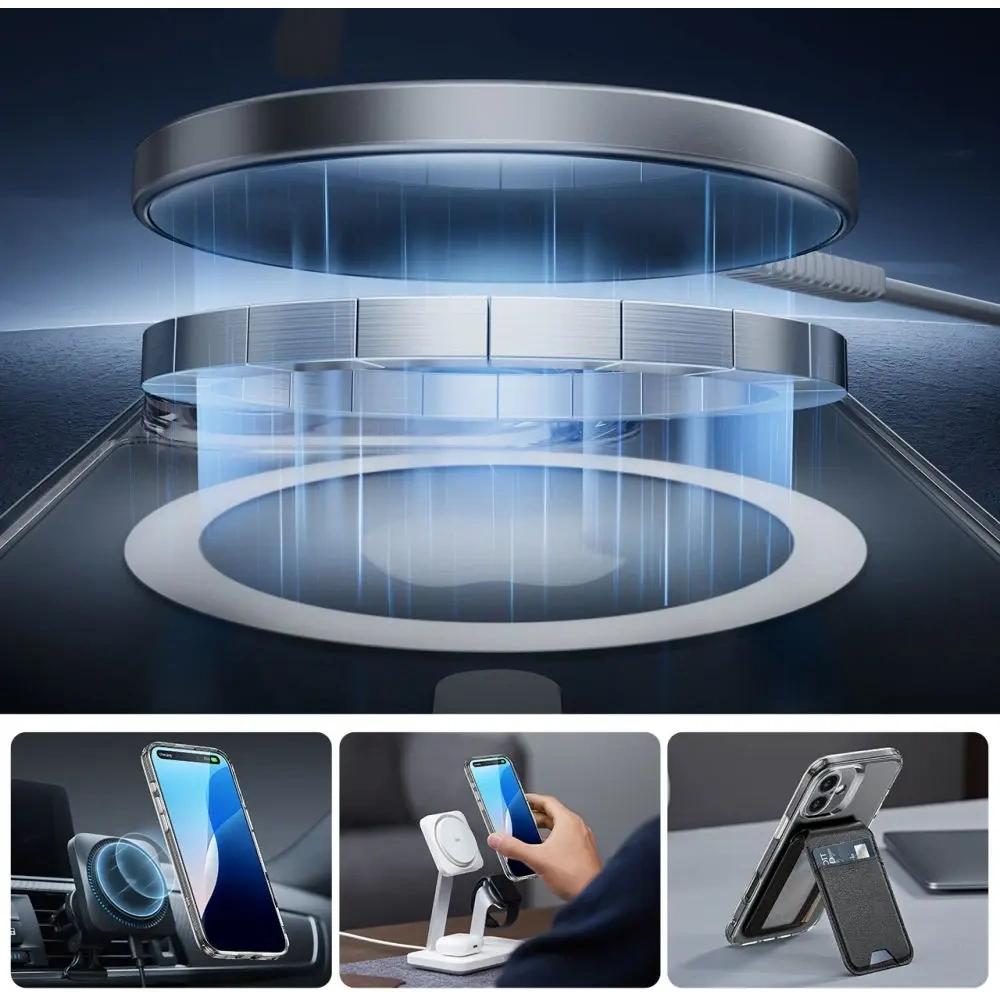 Wholesale ESR Classic Pro Set Halolock MagSafe Apple iPhone 16 Clear - ESR870 - {ean13} - Hurt