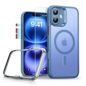 Hurtownia GSM - ESR Classic Pro Set Halolock MagSafe Apple iPhone 16 Albastru Înghețat - ESR871 - {ean13} - Hurt