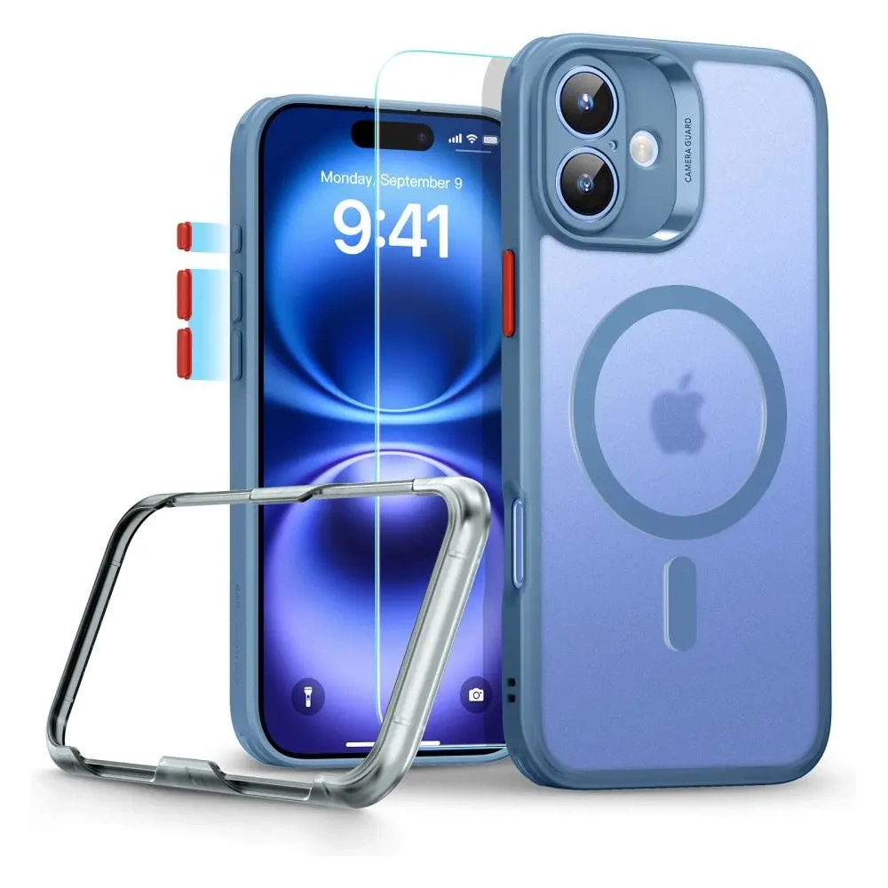 Hurtownia GSM - ESR Classic Pro Set Halolock MagSafe Apple iPhone 16 Albastru Înghețat - ESR871 - {ean13} - Hurt