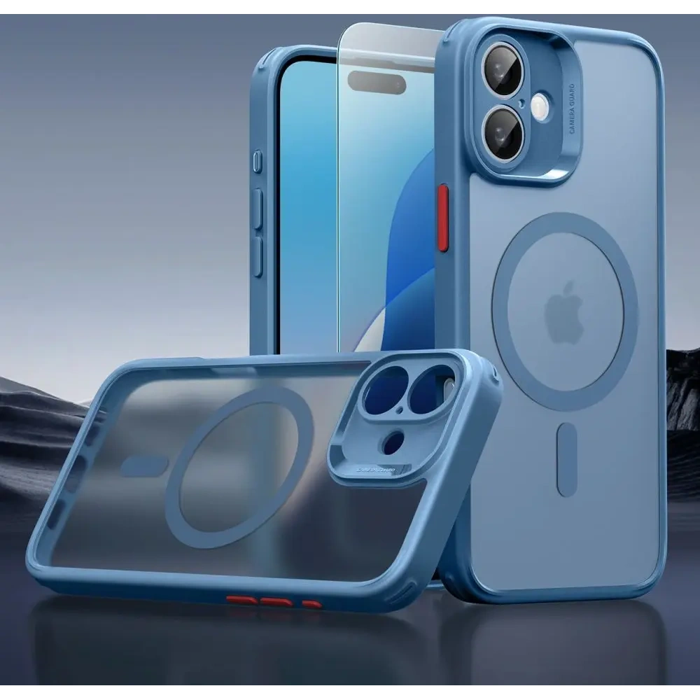 Hurtownia GSM - Etui + szkło ESR Classic Pro Set Halolock MagSafe Apple iPhone 16 Frosted Blue - ESR871 - {ean13} - Hurt