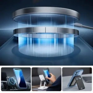 Hurtownia GSM - ESR Classic Pro Set Halolock MagSafe Apple iPhone 16 Albastru Înghețat - ESR871 - {ean13} - Hurt