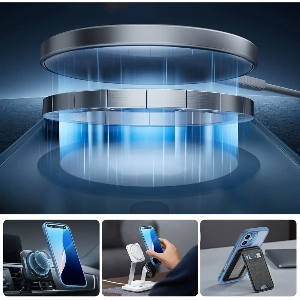 Hurtownia GSM - Etui + szkło ESR Classic Pro Set Halolock MagSafe Apple iPhone 16 Frosted Blue - ESR871 - {ean13} - Hurt