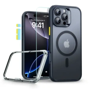 Hurtownia GSM - Etui + sklo ESR Classic Pro Set Halolock MagSafe Apple iPhone 16 Pro Frosted Black - ESR872 - {ean13} - Hurt