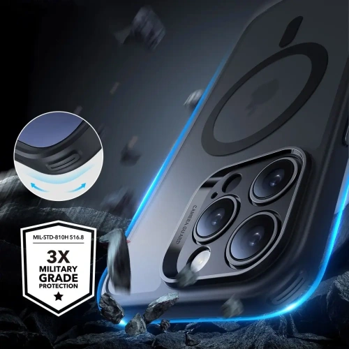 Etui + szkło  ESR Classic Pro Set Halolock MagSafe Apple iPhone 16 Pro Frosted Black