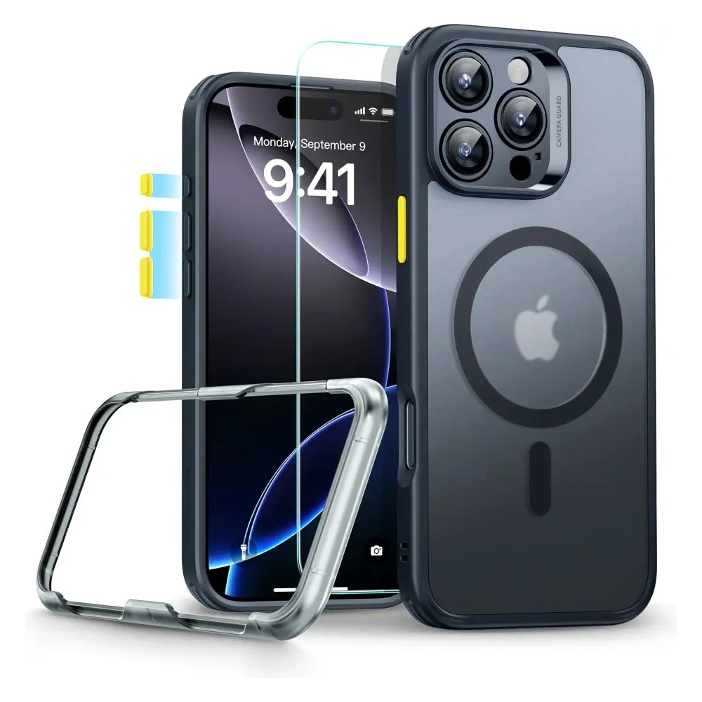 Hurtownia GSM - Etui + sklo ESR Classic Pro Set Halolock MagSafe Apple iPhone 16 Pro Max Frosted Black - ESR873 - {ean13} - Hurt