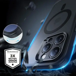 Wholesale ESR Classic Pro Set Halolock MagSafe Apple iPhone 16 Pro Max Frosted Black - ESR873 - {ean13} - Hurt