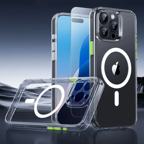 Etui + szkło  ESR Classic Pro Set Halolock MagSafe Apple iPhone 16 Pro Max Clear