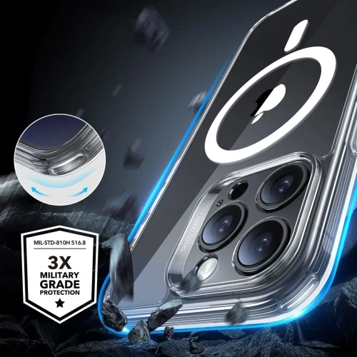 Etui + szkło  ESR Classic Pro Set Halolock MagSafe Apple iPhone 16 Pro Max Clear