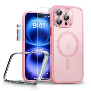 Hurtownia GSM - ESR Classic Pro Set Halolock MagSafe Apple iPhone 16 Pro Max Roz Înghețat - ESR875 - {ean13} - Hurt