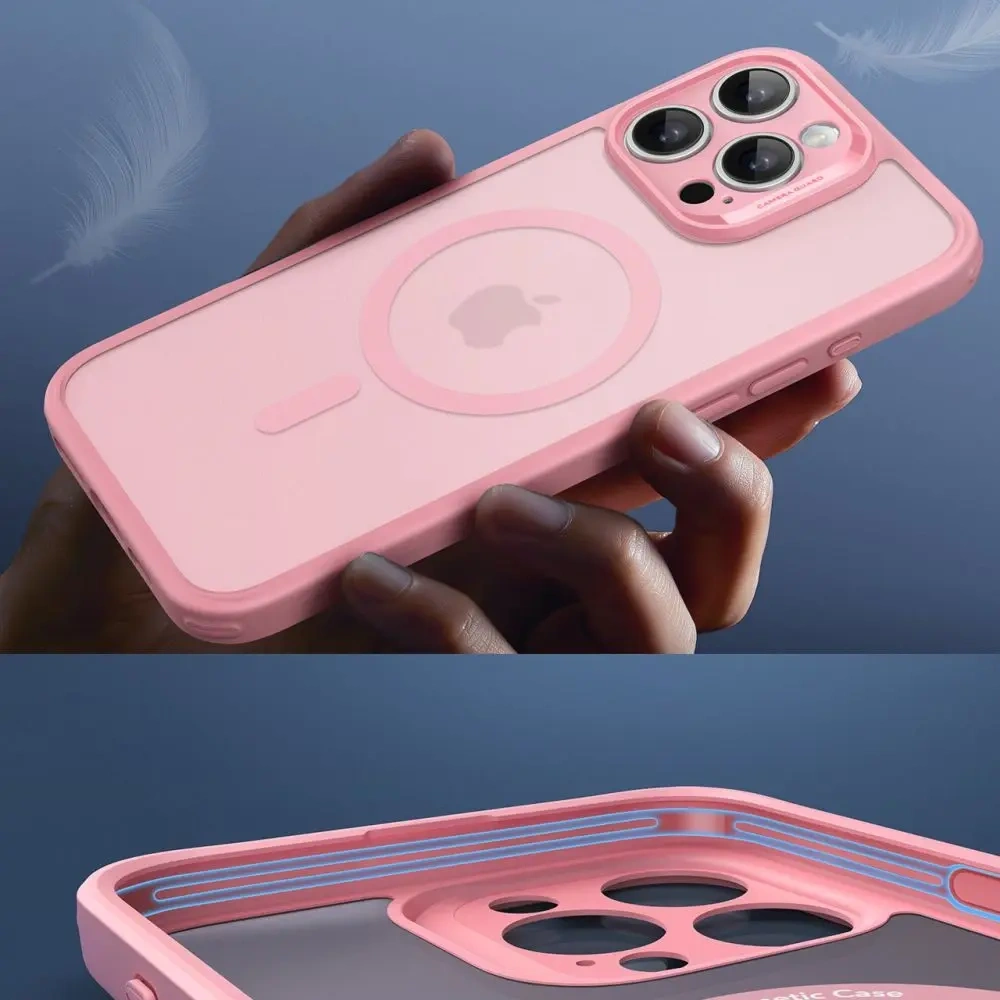 Hurtownia GSM - Etui + sklo ESR Classic Pro Set Halolock MagSafe Apple iPhone 16 Pro Max Frosted Pink - ESR875 - {ean13} - Hurt