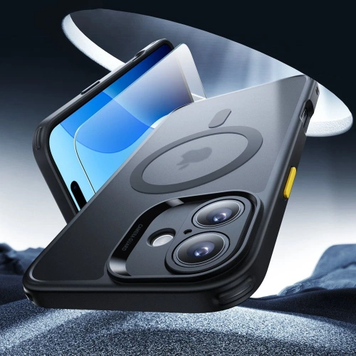 Etui + szkło  ESR Classic Pro Set Halolock MagSafe Apple iPhone 16 Frosted Black