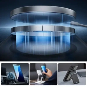 Wholesale ESR Classic Pro Set Halolock MagSafe Apple iPhone 16 Frosted Black - ESR876 - {ean13} - Hurt