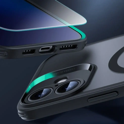 Etui + szkło  ESR Classic Pro Set Halolock MagSafe Apple iPhone 16 Frosted Black