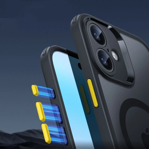 Etui + szkło  ESR Classic Pro Set Halolock MagSafe Apple iPhone 16 Frosted Black