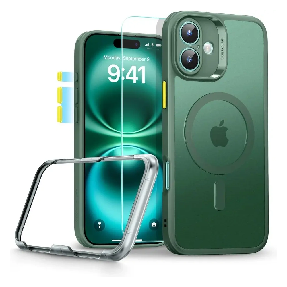 Hurtownia GSM - Etui + sklo ESR Classic Pro Set Halolock MagSafe Apple iPhone 16 Frosted Green - ESR877 - {ean13} - Hurt