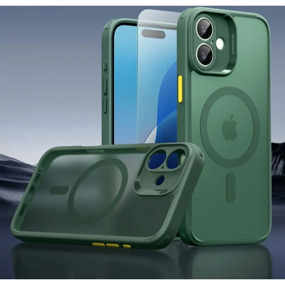 Hurtownia GSM - Etui + sklo ESR Classic Pro Set Halolock MagSafe Apple iPhone 16 Frosted Green - ESR877 - {ean13} - Hurt