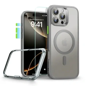 Hurtownia GSM - Etui + sklo ESR Classic Pro Set Halolock MagSafe Apple iPhone 16 Pro Frosted Grey - ESR879 - {ean13} - Hurt