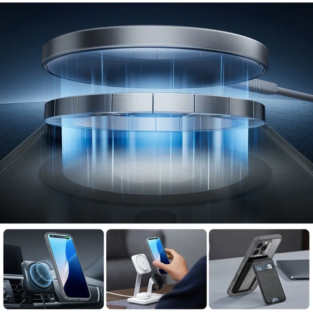 Hurtownia GSM - Etui + szkło ESR Classic Pro Set Halolock MagSafe Apple iPhone 16 Pro Frosted Grey - ESR879 - {ean13} - Hurt