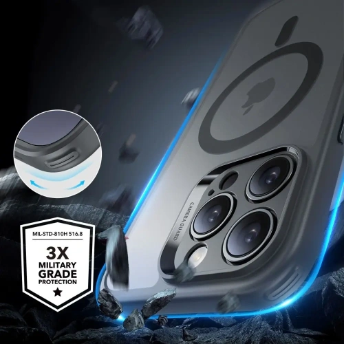 Etui + szkło  ESR Classic Pro Set Halolock MagSafe Apple iPhone 16 Pro Frosted Grey