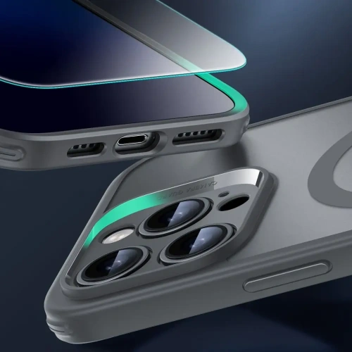 Etui + szkło  ESR Classic Pro Set Halolock MagSafe Apple iPhone 16 Pro Frosted Grey