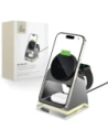 Bezdrátová nabíječka Tech-Protect QI15W-A43 3in1 Magnetic MagSafe Wireless Charger Černá