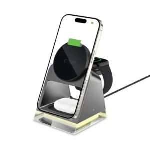 Hurtownia GSM - Tech-Protect QI15W-A43 3in1 Magnetic MagSafe vezeték nélküli töltő fekete - THP3697 - {ean13} - Hurt