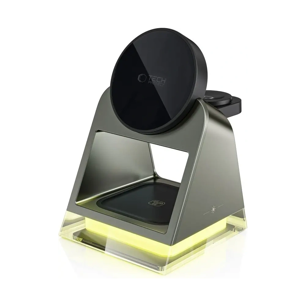 Hurtownia GSM - Tech-Protect QI15W-A43 3in1 Magnetic MagSafe Wireless Charger Schwarz - THP3697 - {ean13} - Hurt