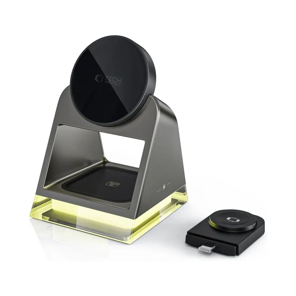 Hurtownia GSM - Tech-Protect QI15W-A43 3in1 Magnetic MagSafe Wireless Charger Schwarz - THP3697 - {ean13} - Hurt