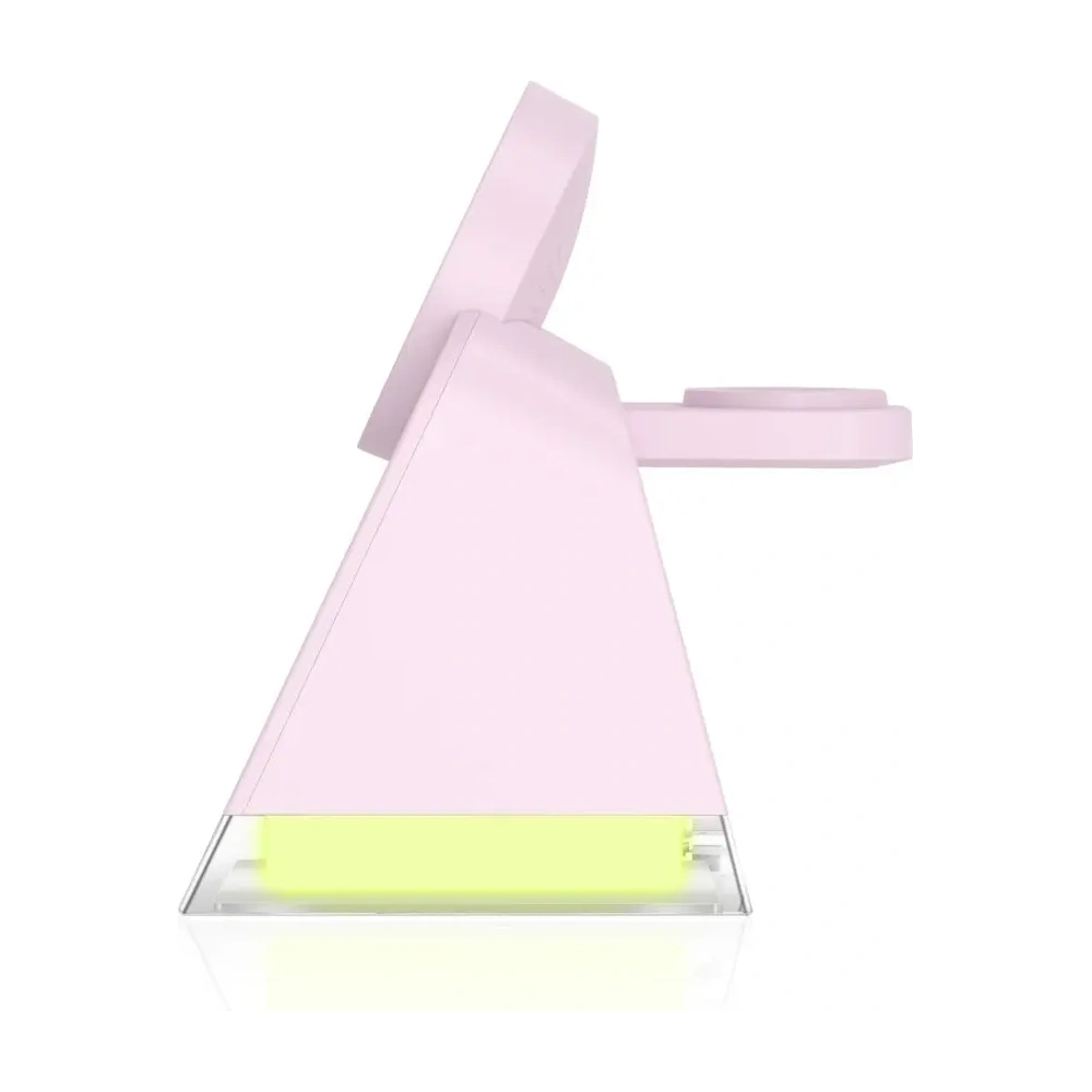 Hurtownia GSM - Bezdrátová nabíječka Tech-Protect QI15W-A43 3v1 Magnetic MagSafe Wireless Charger Baby Pink - THP3698 - {ean13} - Hurt