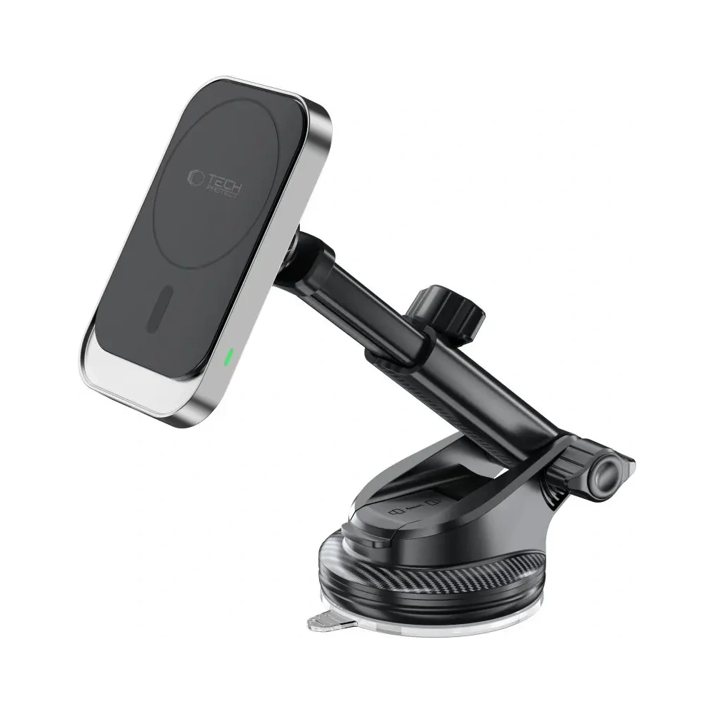 Hurtownia GSM - Tech-Protect MM15W-V9 Magnetic MagSafe műszerfal és szellőző autós tartó vezeték nélküli töltő 15W Fekete - THP3699 - {ean13} - Hurt
