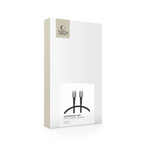 Kabel Tech-Protect Ultraboost DNA USB-C / USB-C Cable PD100W/5A 25cm Iron Grey