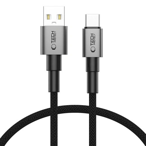 Kabel Tech-Protect Ultraboost DNA USB-A / USB-C Cable 15W/3A 25cm Iron Grey
