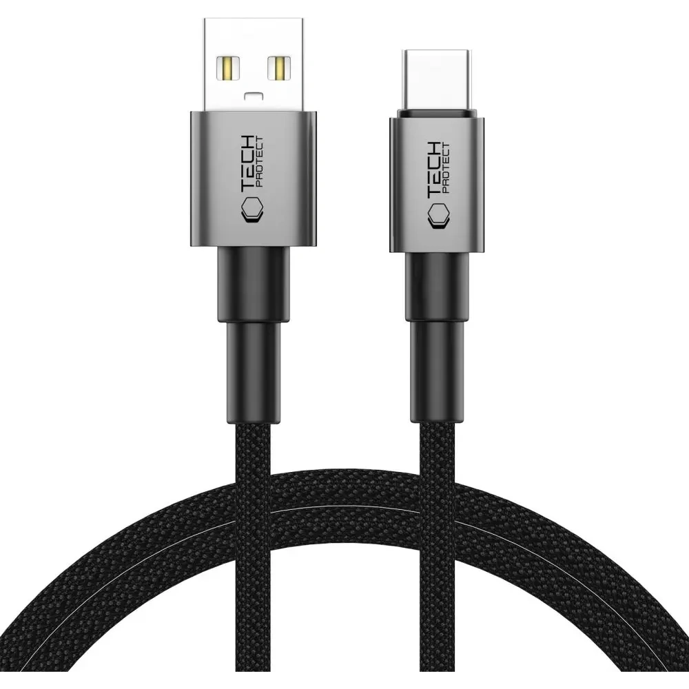 Hurtownia GSM - Tech-Protect Ultraboost DNA USB-A / USB-C Kabel 15W/3A 100cm Eisen Grau - THP3703 - {ean13} - Hurt